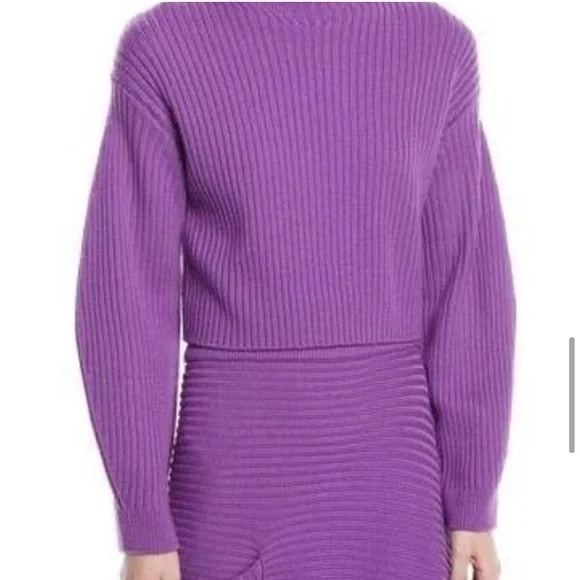 Tibi Ribbed Turtleneck Sweater - Picture 7 of 9